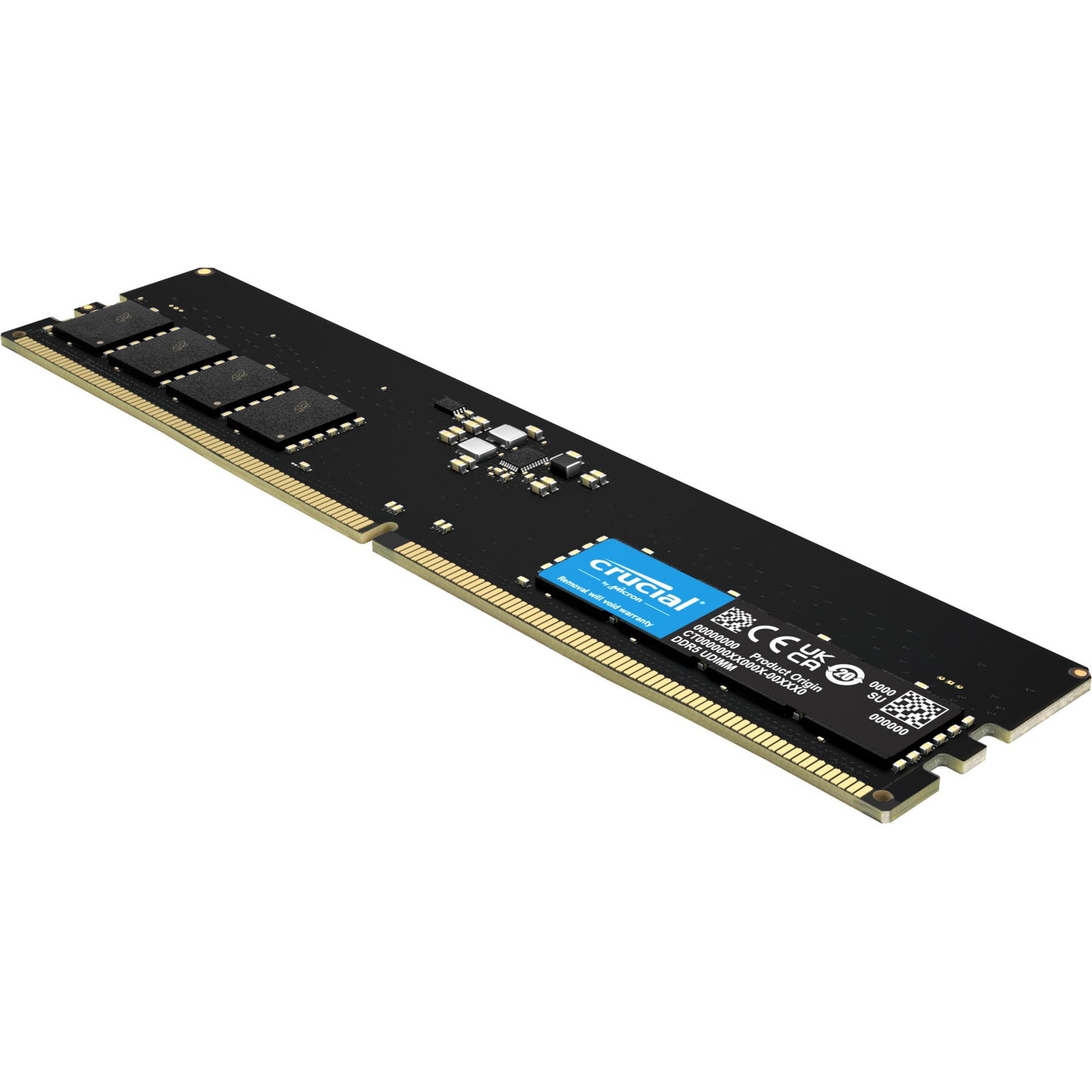 Crucial 16 gb ddr5-4800 (1x 16 gb) werkgeheugen (zwart, ct16g48c40u5)