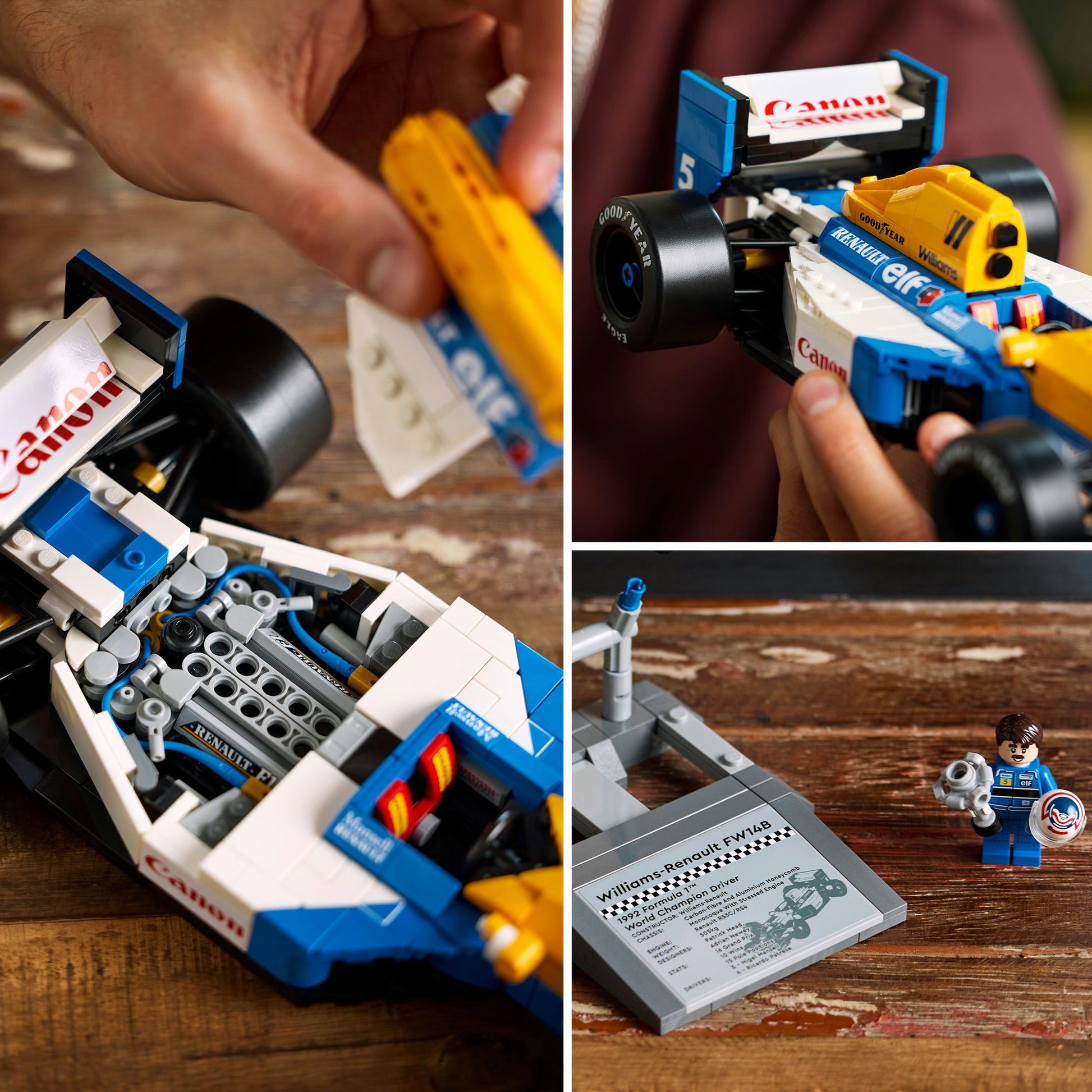 Lego icons williams racing fw14b en nigel mansell formule 1 auto - 10353