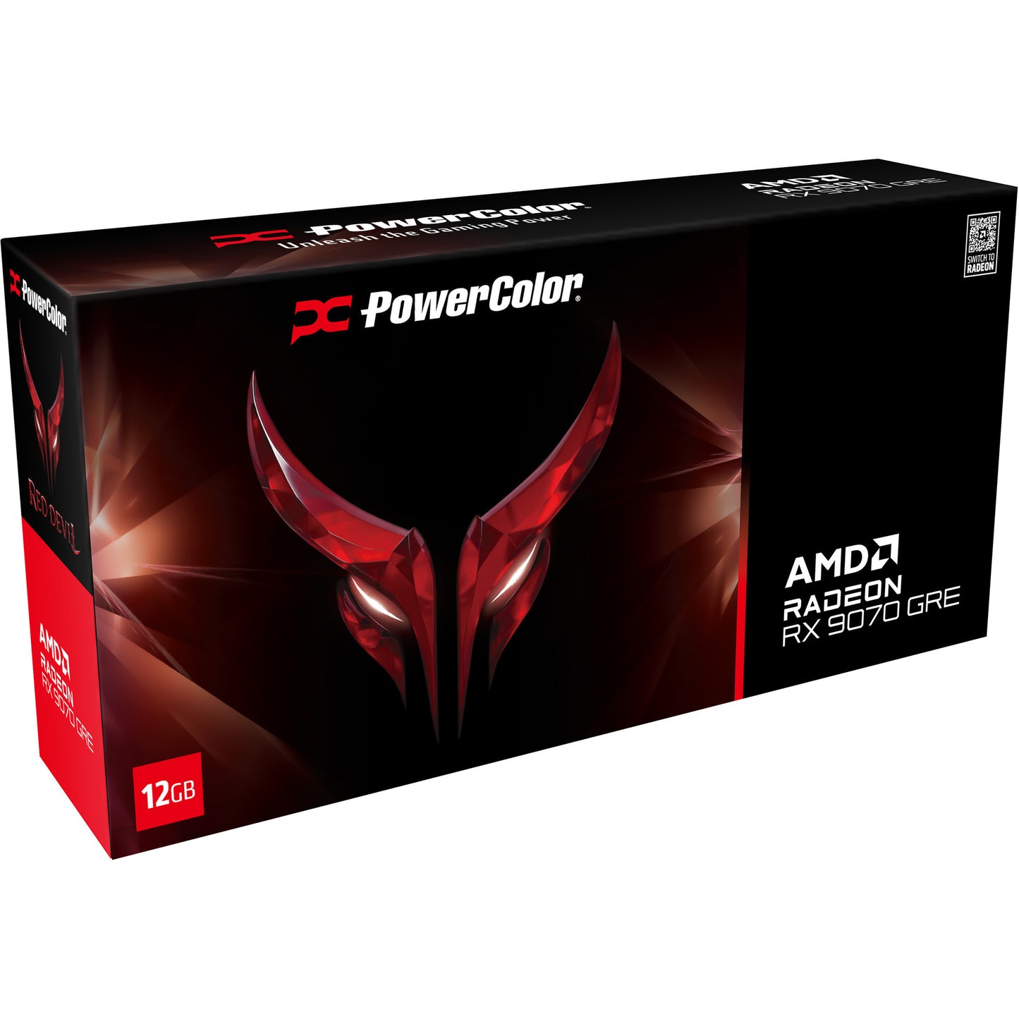 Powercolor radeon rx 9070 gre red devil 12gb gddr6 grafische kaart (zwart, rdna4, 3x displayport, 1x hdmi 2.1)