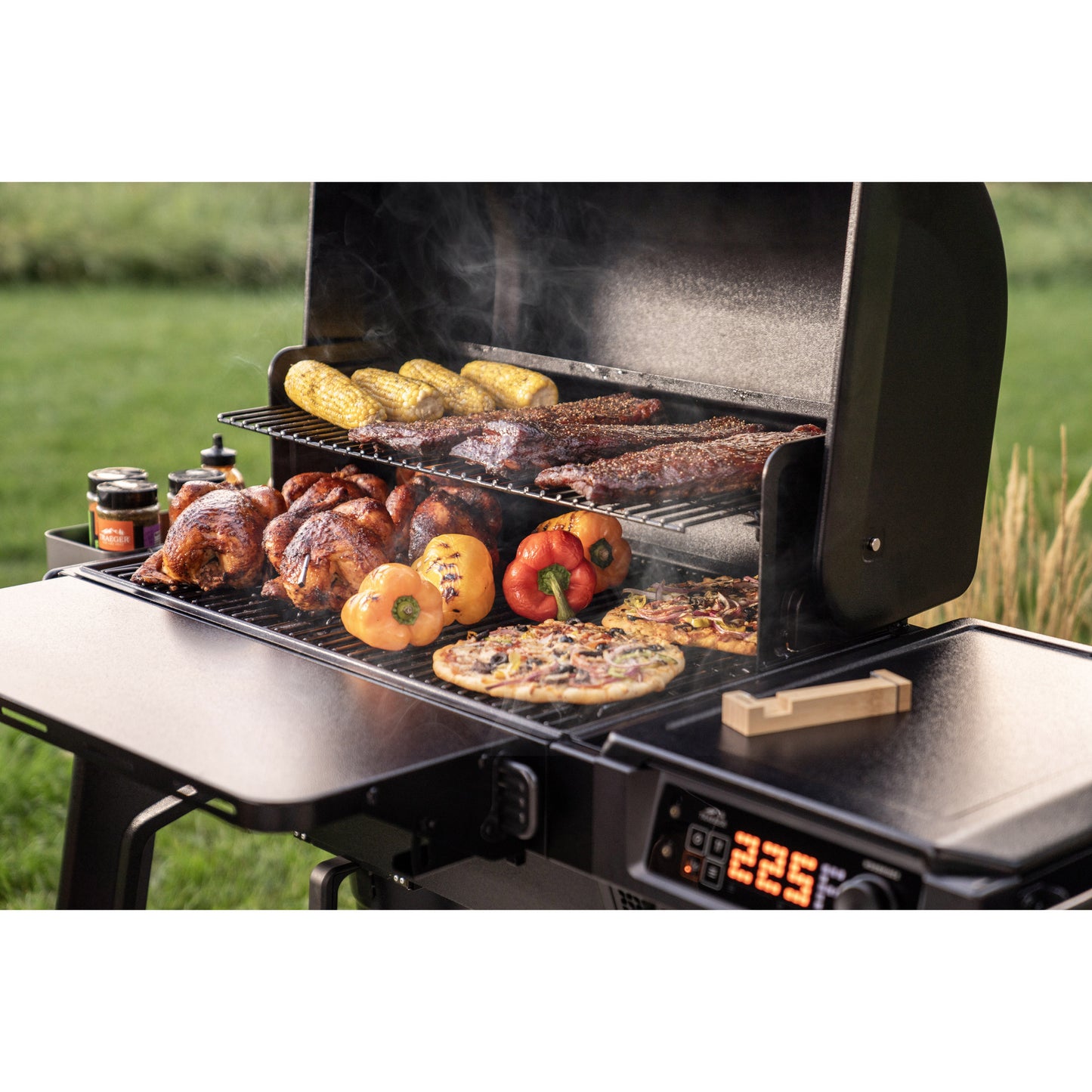 Traeger woodridge pellet barbecue (zwart, wifire)