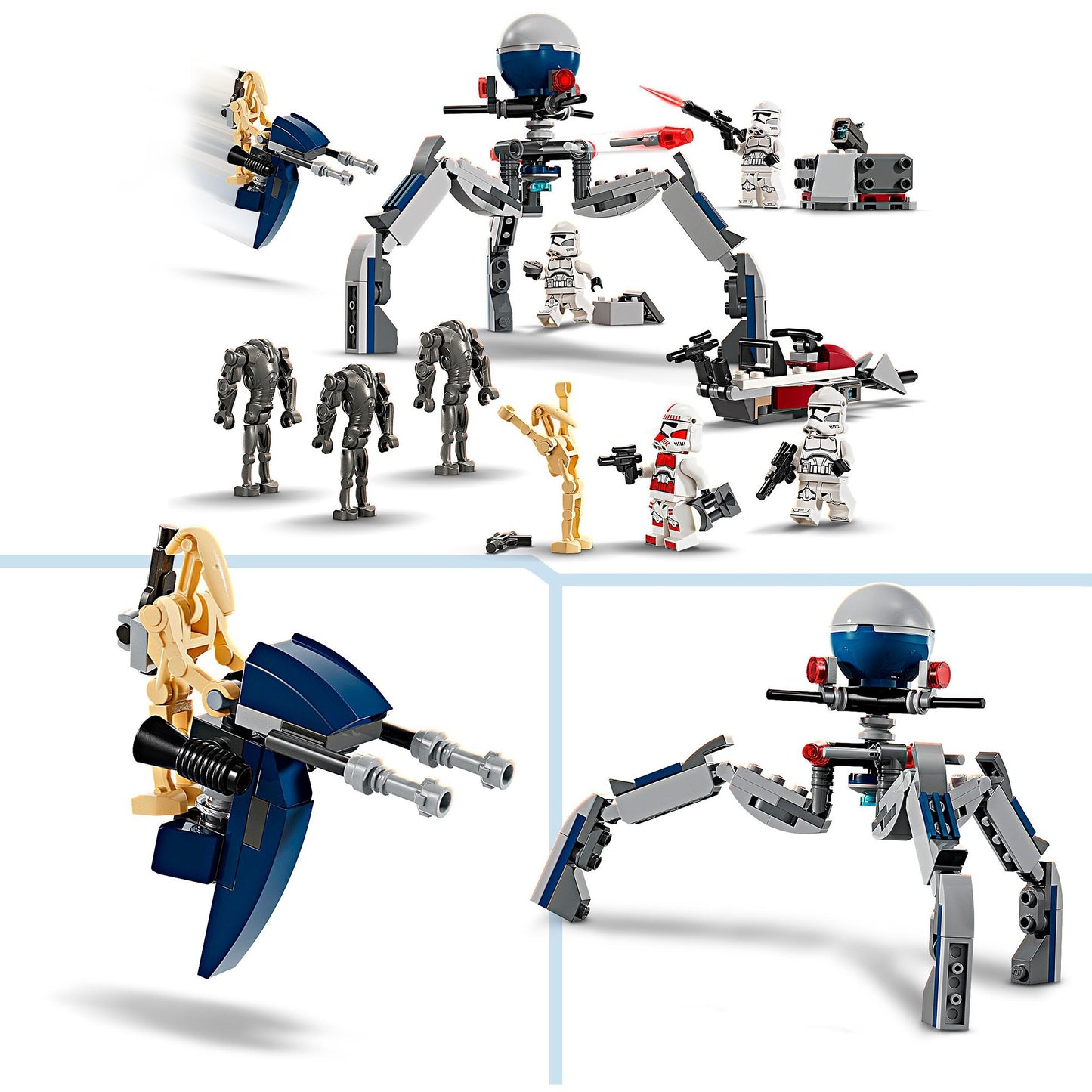 Lego star wars 75372 clone trooper en battle droid battle pack