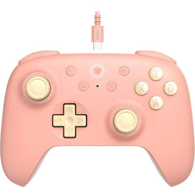 8bitdo ultimate 2c wired gamepad (perzik lichtgeel)