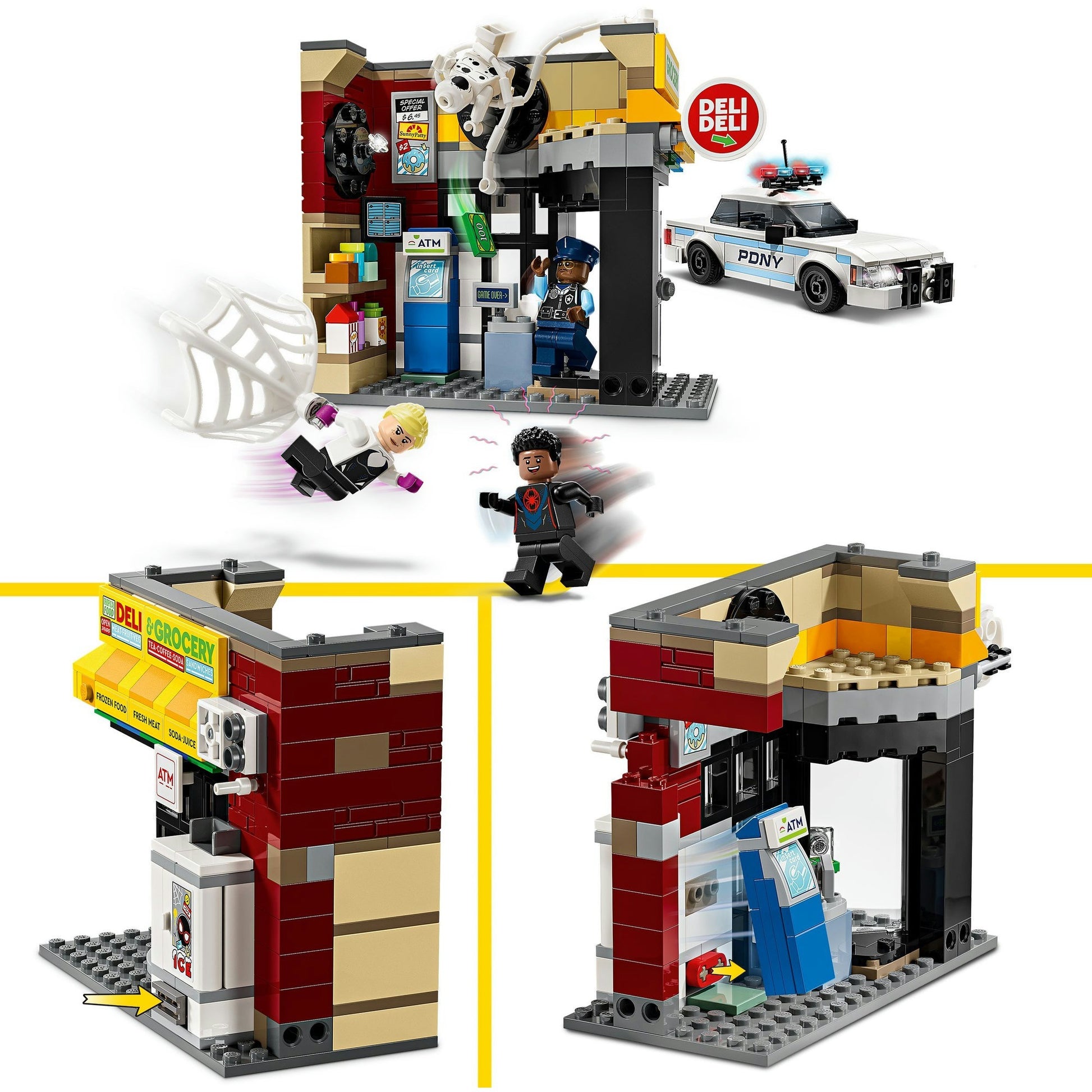 Lego super heroes 76311 spider-verse: miles morales vs. de spot