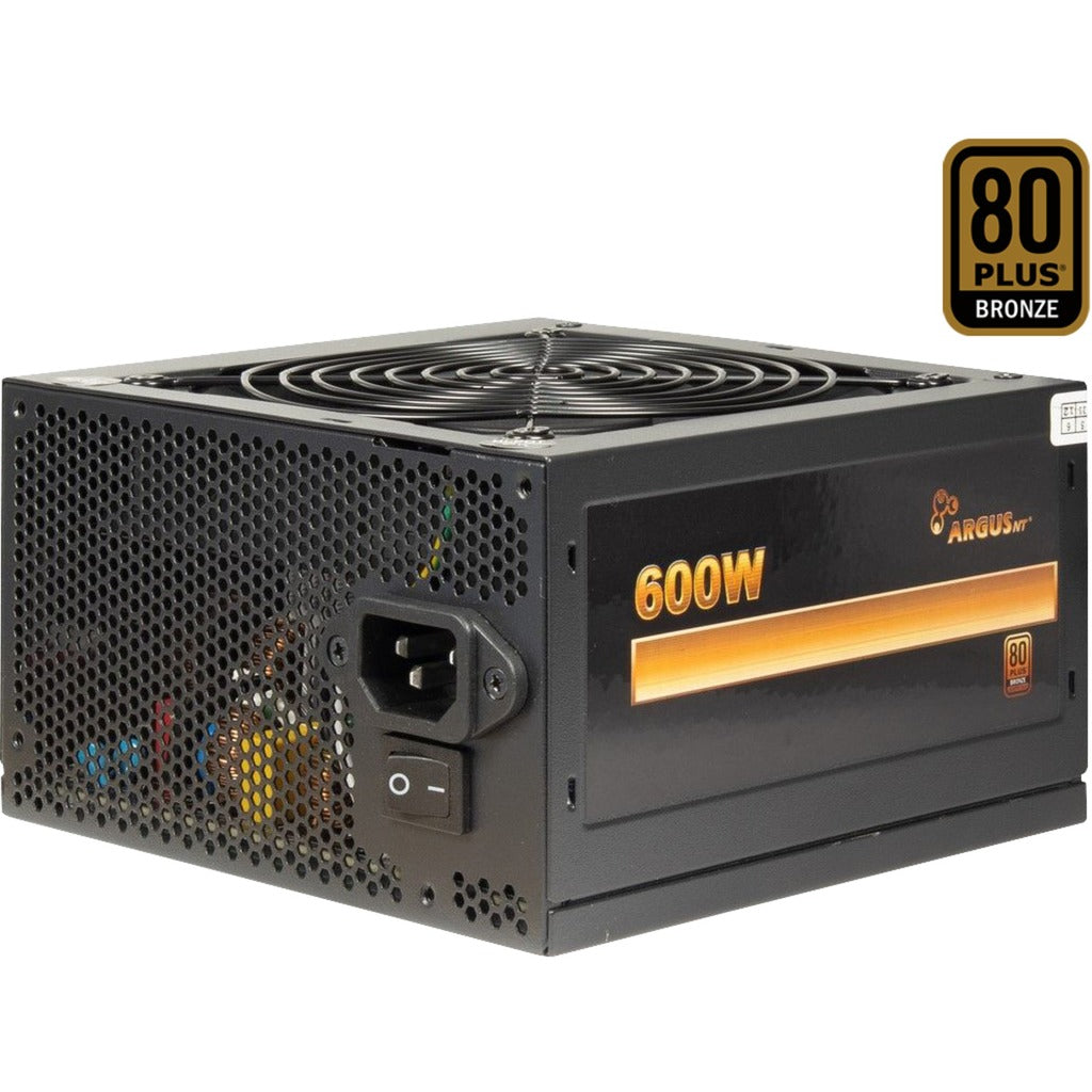 Inter-tech argus bps-600 600 watt voeding (zwart, 4x pcie)