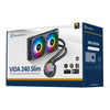 Silverstone vida 240 slim waterkoeling (zwart)