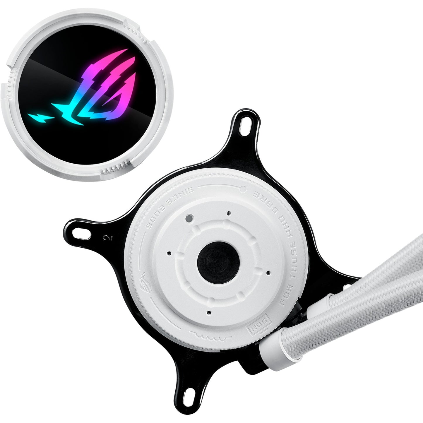 Asus rog strix lc iii 360 argb waterkoeling (wit, 4-pins pwm fan-connector)