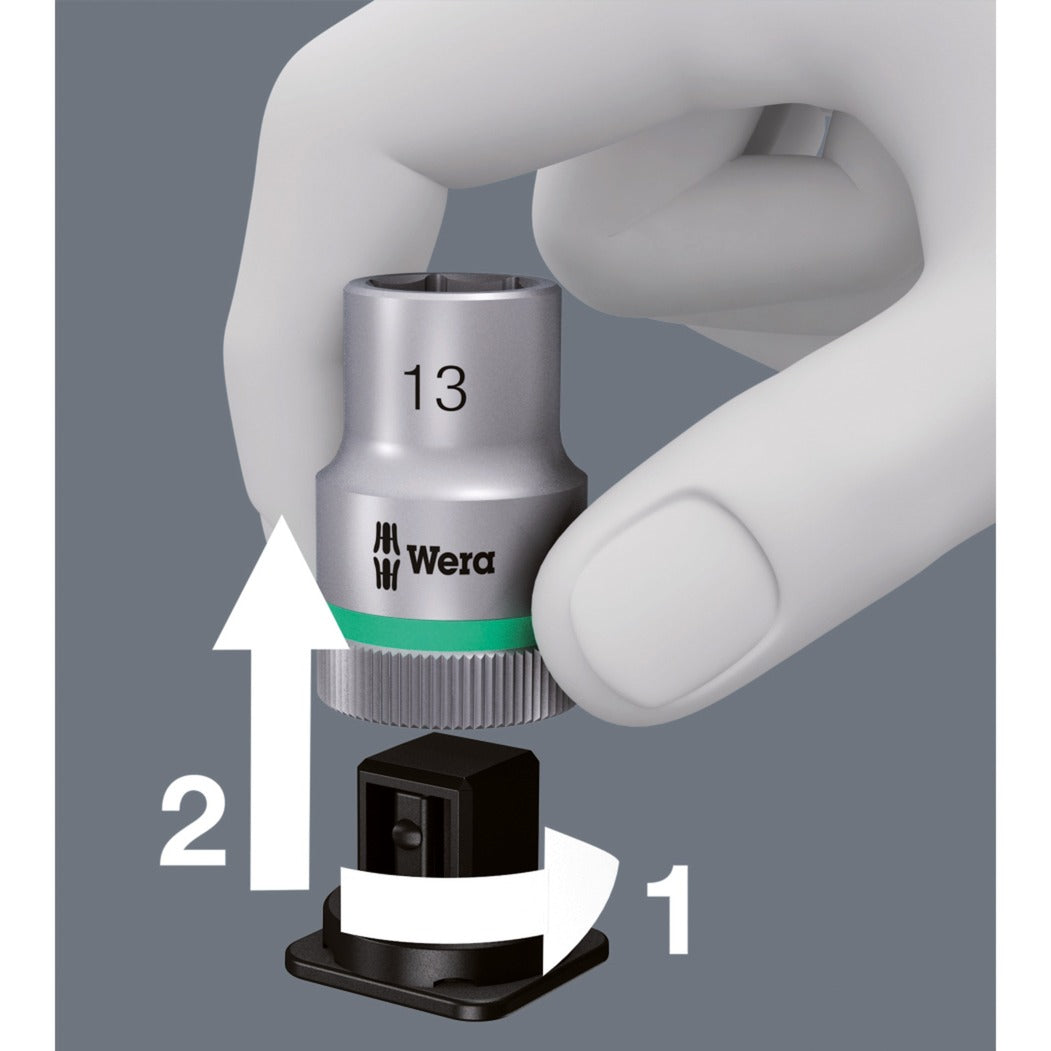 Wera 8100 sa 11 zyklop metal-ratelset, 28‑delig gereedschapsset (omschakelpal, 1 4 -aandrijving)