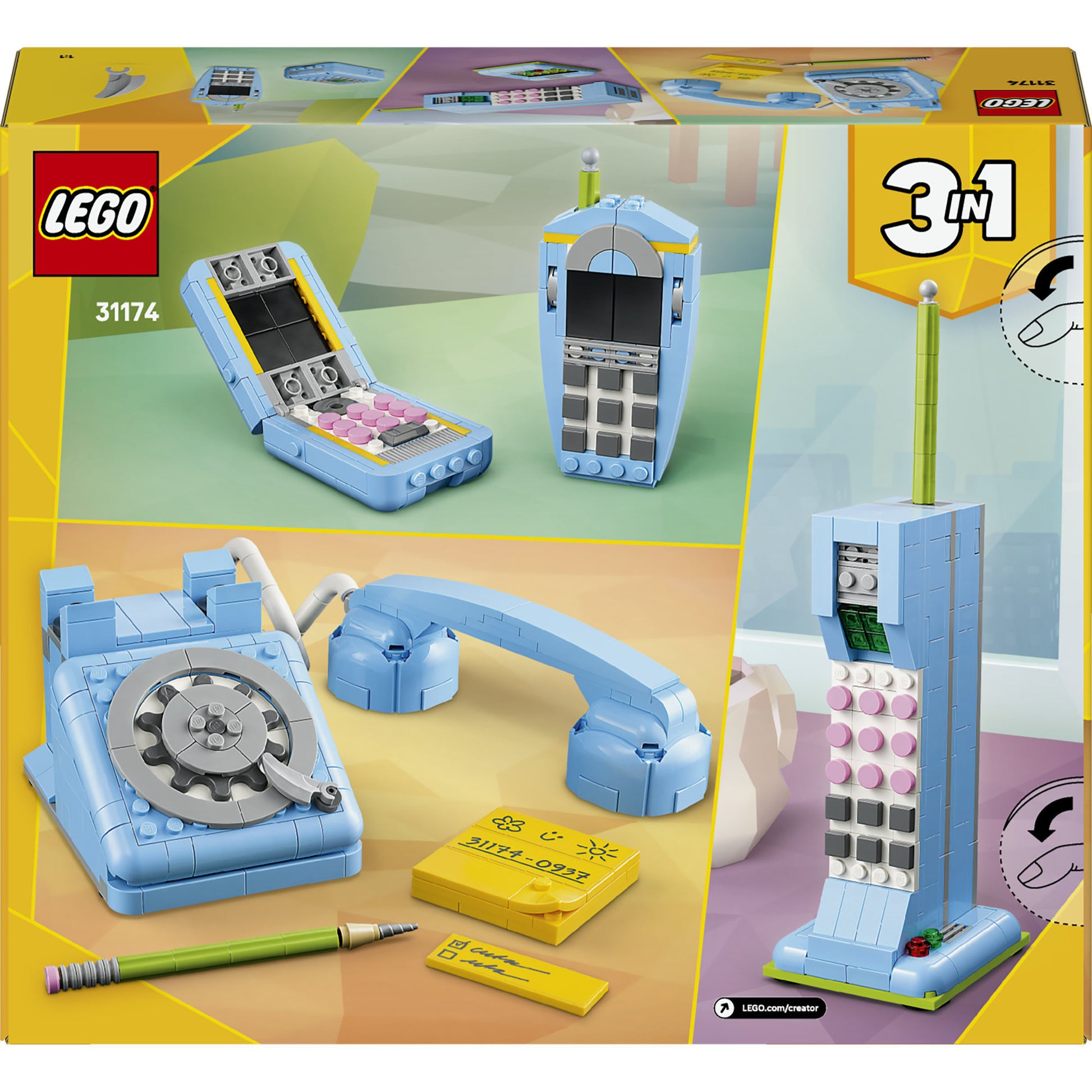 Lego creator 31174 retro telefoon