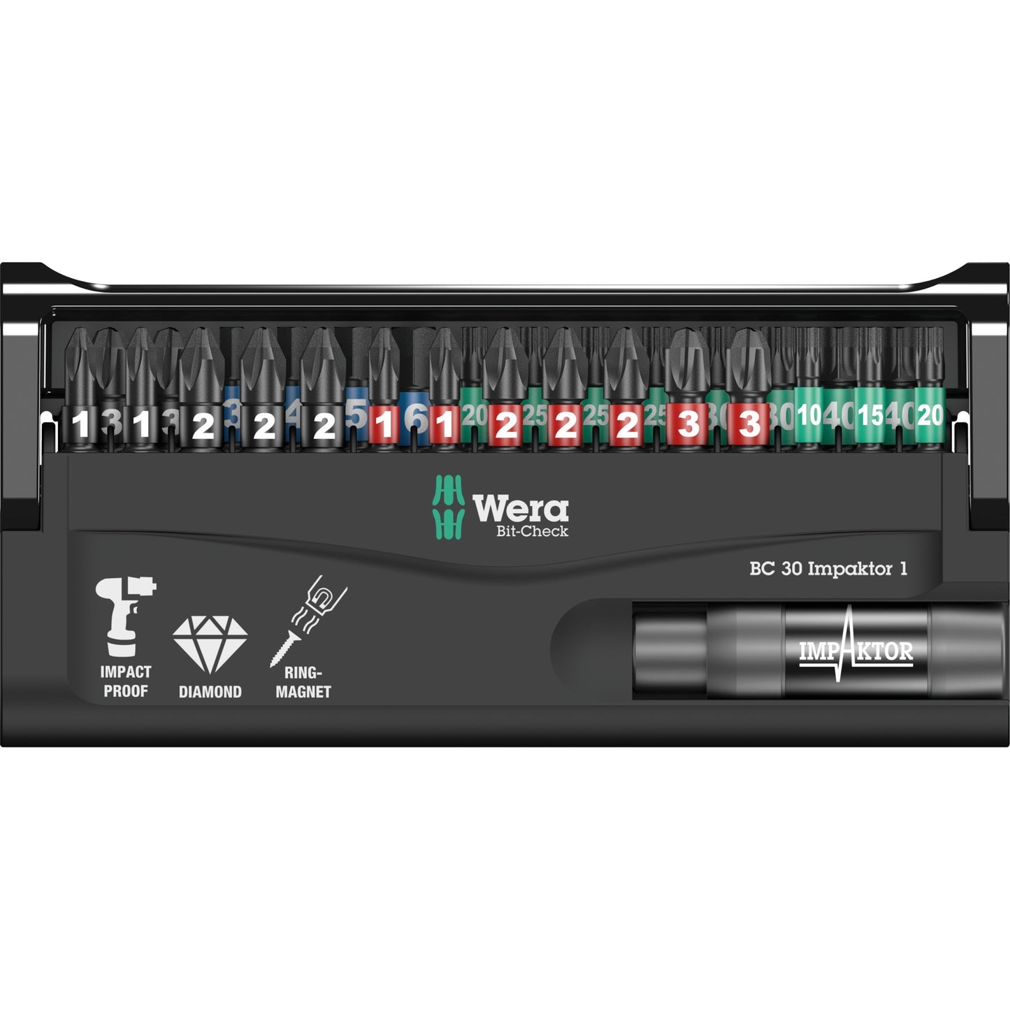 Wera bit-check 30 impaktor 1 bitset (30-delig)