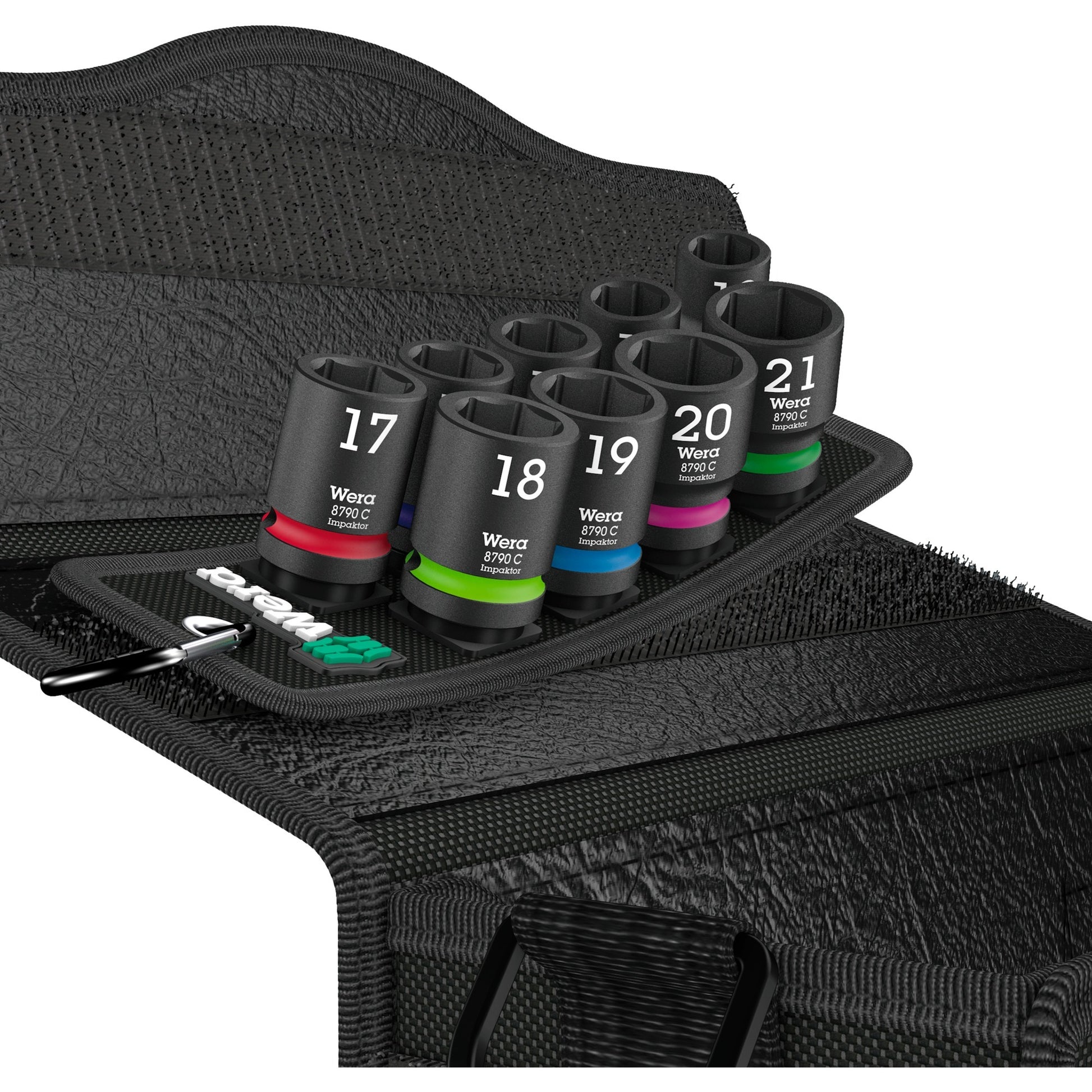 Wera belt c impaktor 1 doppenset, 1 2 dopsleutel (zwart, 9-delig, voor slagmoersleutels)