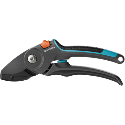 Gardena snoeischaar premiumcut pro voor droog hout met aambeeldsnede (grijs turquoise, 24 mm snoeidiameter)
