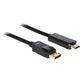 Delock displayport naar hdmi kabel (zwart, 2 meter)