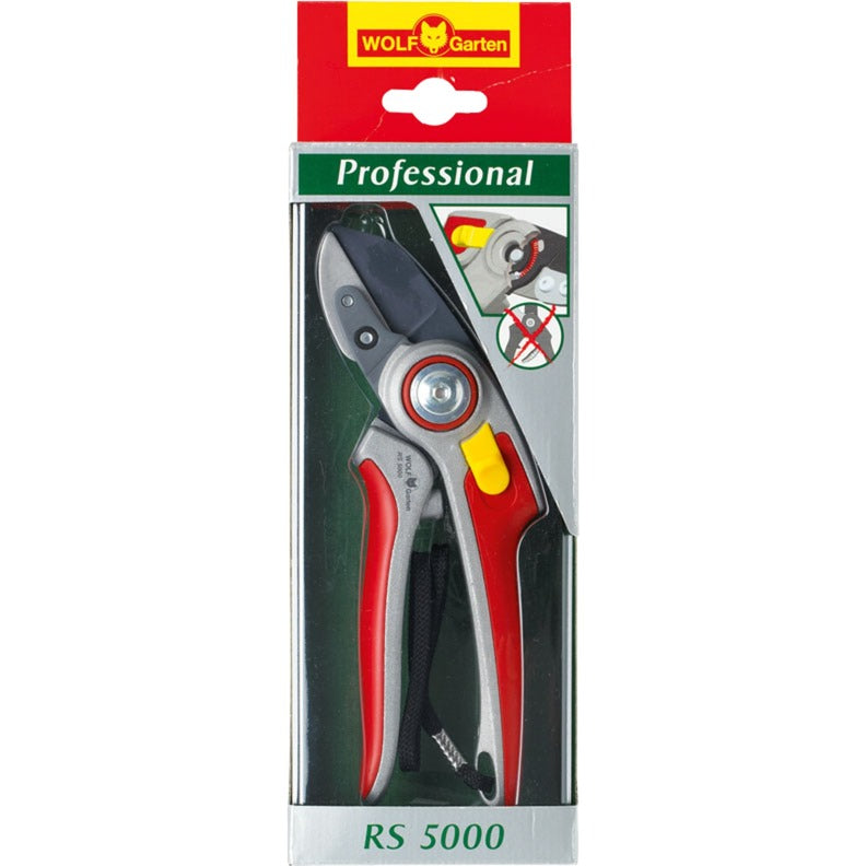 Wolf-garten snoeischaar professional rs 5000 - aambeeld - max. knipdiameter 25 mm - links- en rechtshandige - snijhoek 30° - messen en aambeeld vervangbaar