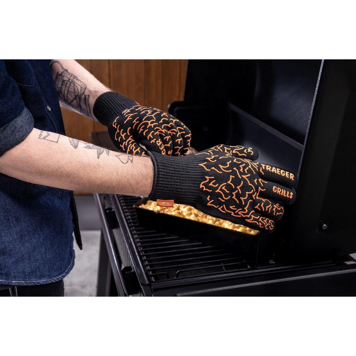 Traeger bbq mitts handschoen (zwart, hittebestendig tot 275 °c)