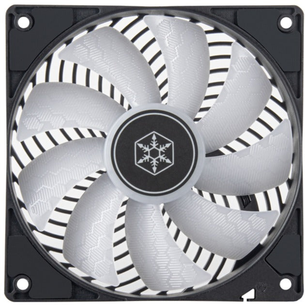 Silverstone air penetrator 120sk argb case fan (zwart, 120 x 120 x 25 mm, pwm)