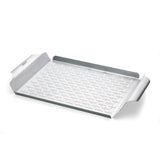 Weber deluxe grillpan grillkorf (zilver) - afbeelding 1