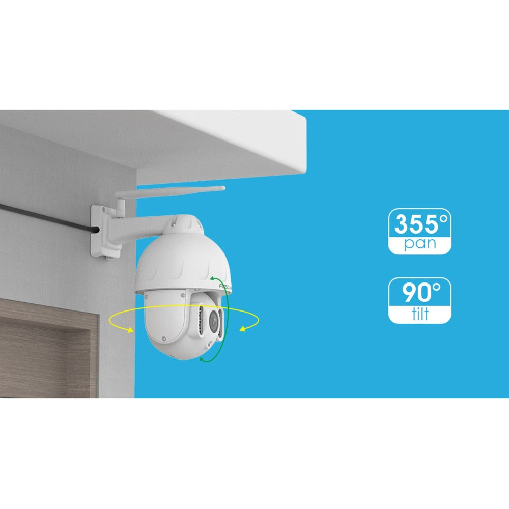 Foscam sd8p, 4k 8mp dual-band wifi ptz buiten beveiligingscamera (wit)