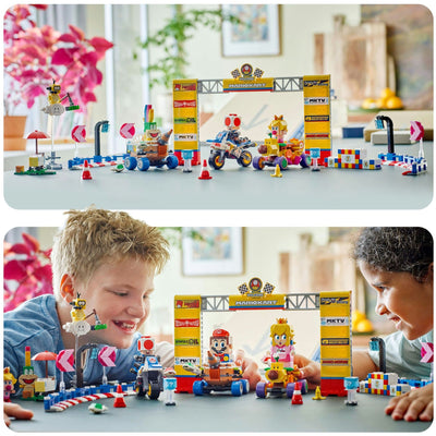 Lego super mario 72036 mario kart baby peach en grand prix set