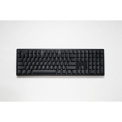 Ducky zero 6108 classic black rgb mechanisch gaming toetsenbord (zwart, us lay-out (qwerty), cherry mx2a speed silver, 100%, rgb leds, double-shot pbt, hot swap, 2.4ghz | bluetooth | usb-c)