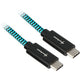 Sharkoon usb-c 3.2 gen 2 kabel (zwart lichtblauw, 0,5 meter)