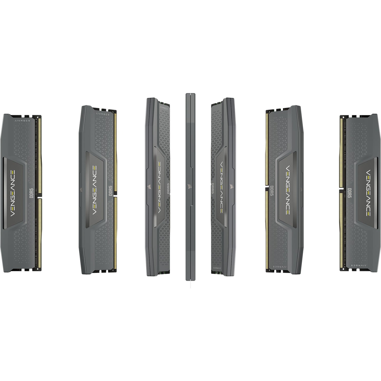 Corsair vengeance 64 gb ddr5-6000 (2x 32 gb) werkgeheugen (grijs, cmk64gx5m2b6000z30, xmp, expo)