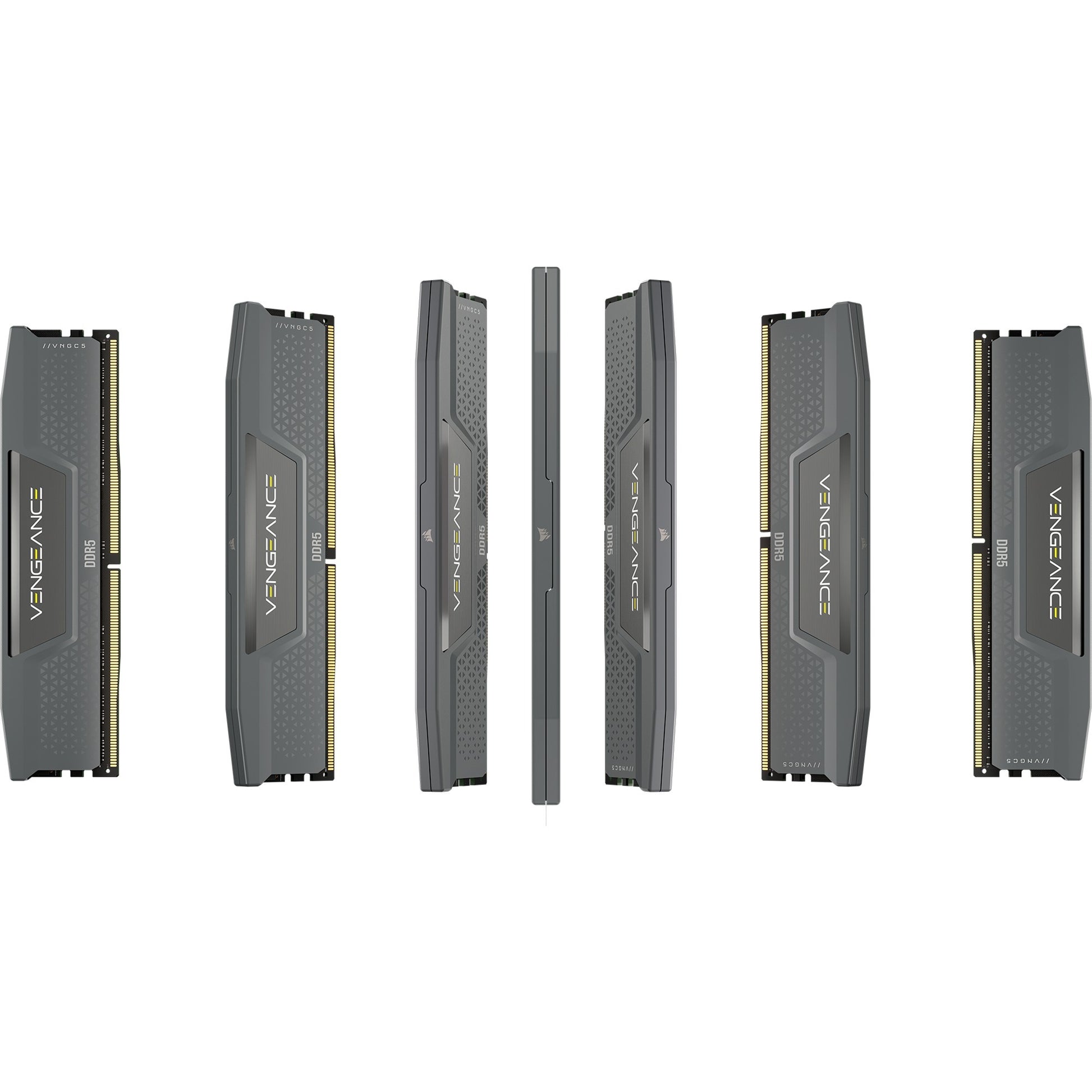 Corsair vengeance 64 gb ddr5-6000 (2x 32 gb) werkgeheugen (grijs, cmk64gx5m2b6000z30, xmp, expo)
