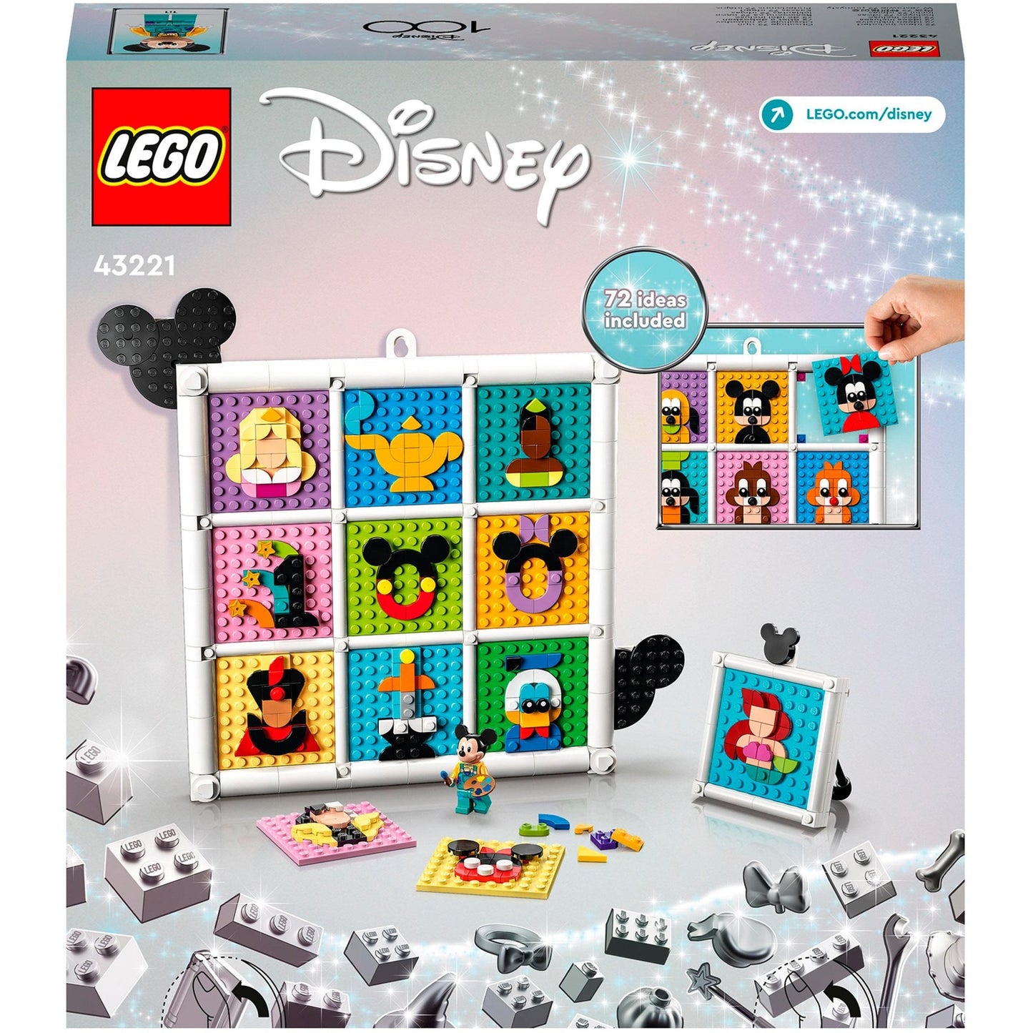 Lego disney - 100 jaar disney animatiefiguren constructiespeelgoed (43221)