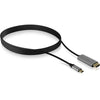 Icy box ib-cb020-c - usb-c (male) > hdmi (male) kabel (zwart, 1,8 meter)