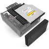 Silverstone sst-ml10b htpc behuizing (zwart | 2x usb-a)