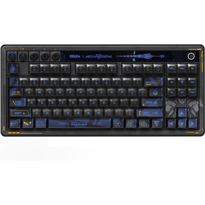 8bitdo retro 87 mechanical keyboard - mecha break (zwart, us lay-out (qwerty), kailh box jellyfish pro glaze, 80% (tkl), abs keycaps, hot-swap, bluetooth le 5.0, wireless 2.4ghz, usb)
