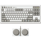 8bitdo retro mechanical keyboard m edition (grijs, us lay-out (qwerty), kailh box white, 80% (tkl), bluetooth low energy, wireless 2.4g, usb) - afbeelding 1