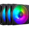 Cooler master mobius 120p argb 120x120x25 case fans (zwart, 3 stuks, 120 x 120 x 25 mm, pwm)