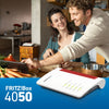 Fritz! box 4050 edition international router (wit rood, mesh wi-fi)