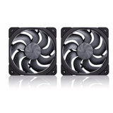 Noctua nf-a12x25 g2 pwm sx2-pp chromax.black case fans (zwart, 2 stuks, 120 x 120 x 25 mm) - afbeelding 4