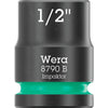 Wera 9608 dop-magneetstrip b impaktor imperial 1 dopsleutel (zwart groen, 9‑delig)