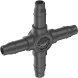 Gardena kruisstuk 4,6 mm (3 16 ) verbinding (donkergrijs, 10 stuks) - afbeelding 1