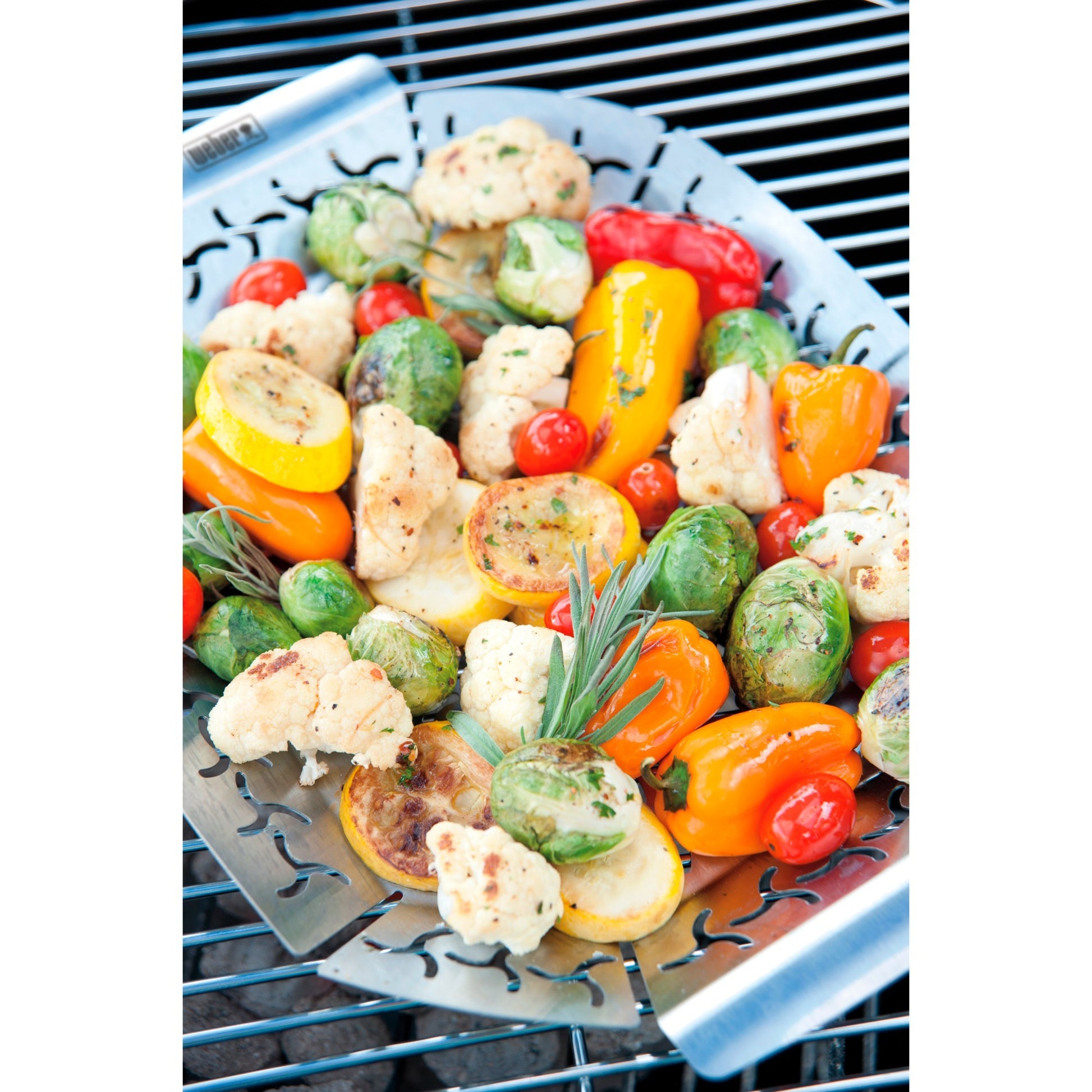 Weber premium grillkorf groentekorf (roestvrij staal)