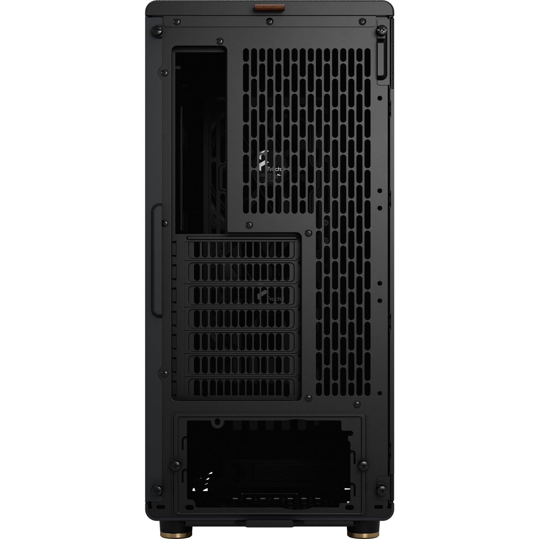 Fractal design north midi tower behuizing (zwart houtkleur | 2x usb-a | 1x usb-c)