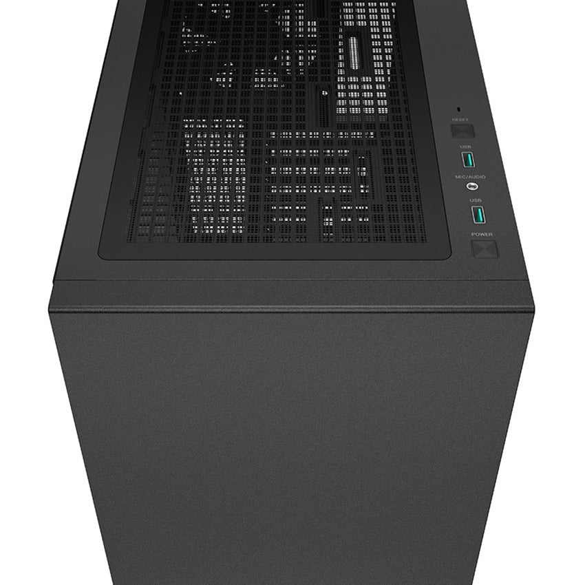 Deepcool ch510 midi tower behuizing (zwart | 2x usb-a | tempered glass)