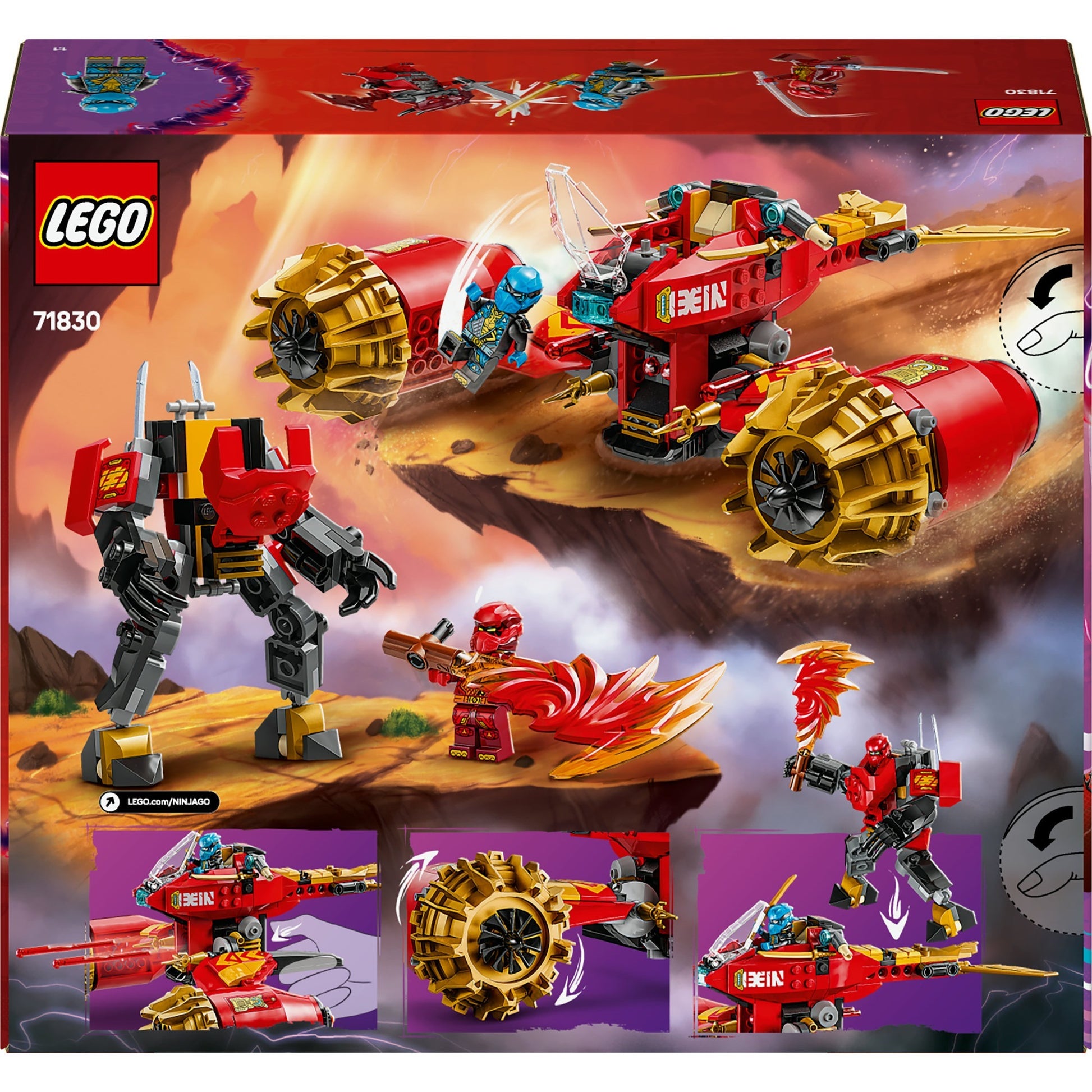 Lego ninjago 71830 kai's mechastormvoertuig