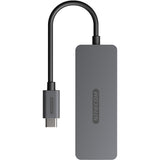 Sitecom usb-c naar 2x usb-a + 2x usb-c usb-hub (grijs) - afbeelding 2