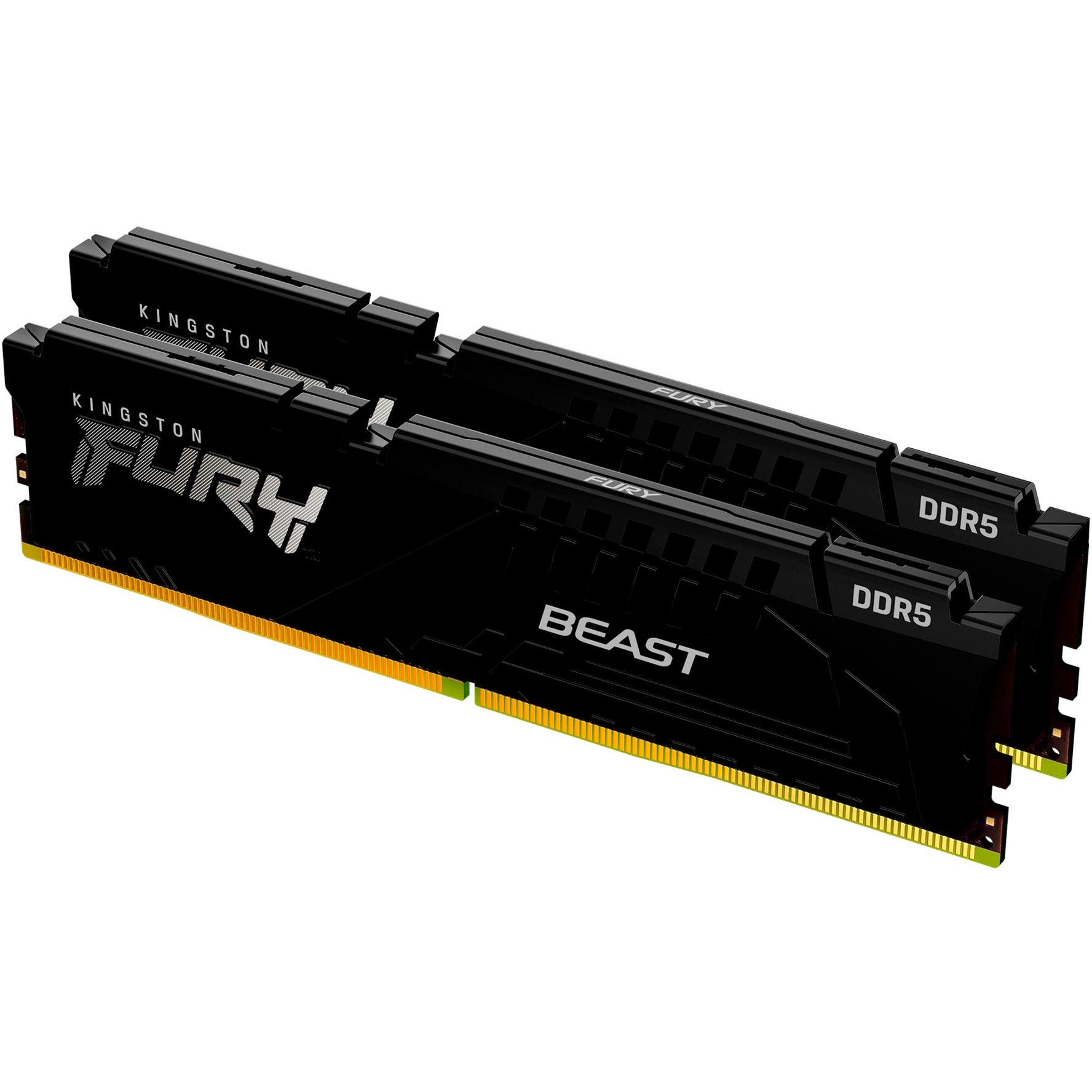 Kingston fury beast 64 gb ddr5-6000 (2x 32 gb) werkgeheugen (zwart, kf560c30bbek2-64, xmp 3.0, expo 1.1)
