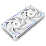 Nzxt f240x rgb case fans (wit, 2 stuks, 240 x 120 x 30 mm, pwm) - afbeelding 1