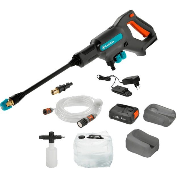 Gardena aquaclean 24 18v p4a - accu hogedrukreiniger - 24 bar - premium set