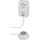 Brennenstuhl eco-line comfort switch adapter stekkerdoos (wit)