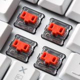 Sharkoon purewriter rgb mechanisch gaming toetsenbord (wit, us lay-out (qwerty), kailh choc low profile red, 100%, rgb leds) - afbeelding 3