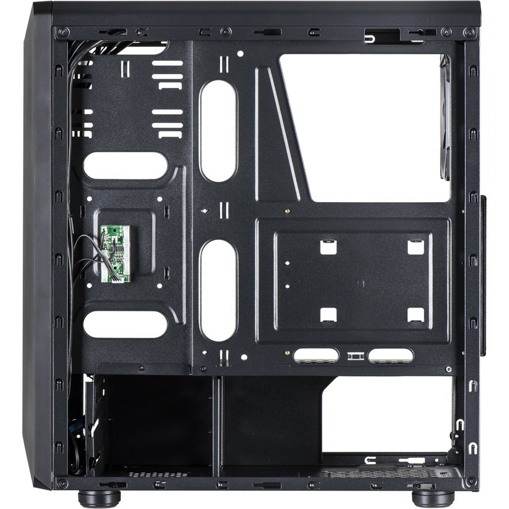 Inter-tech c-3 saphir midi tower behuizing (zwart | 3x usb-a | window)