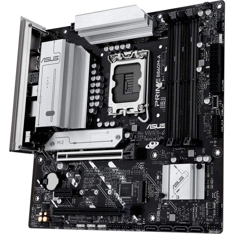 Asus prime b860m-a-csm socket 1851 moederbord (raid, 2.5 gb-lan, sound, µatx)