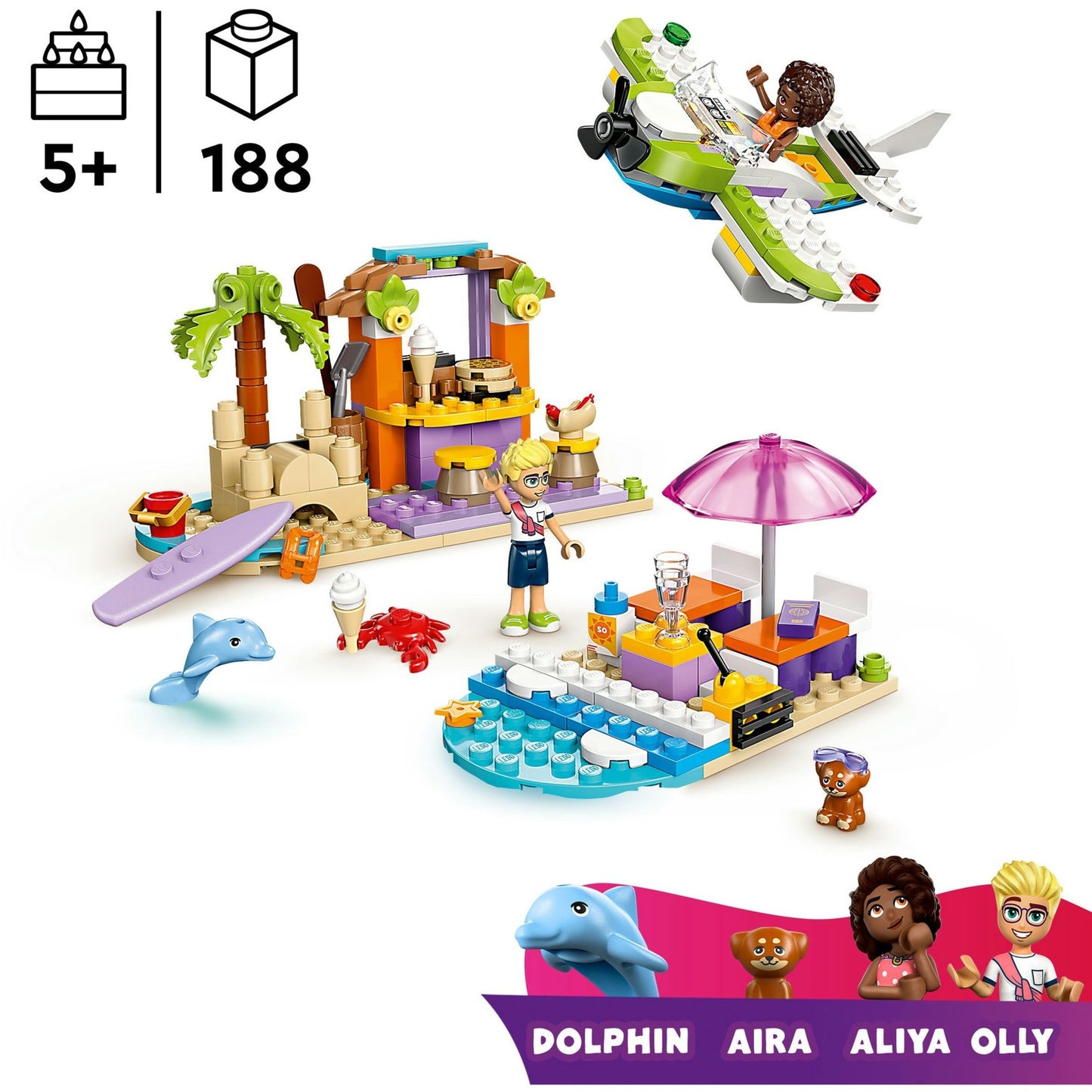 Lego friends - creatieve strandkoffer constructiespeelgoed (42672)