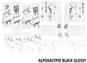 Unleazhed unscratch frame protection film gravelbike bpg01 alpocalypse black - afbeelding 2